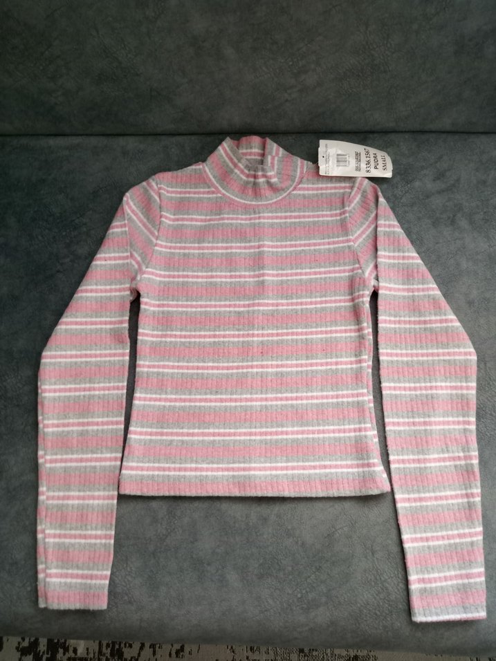 Kadın Çok Renkli Çizgili Boğazlı Triko - Görsel 3