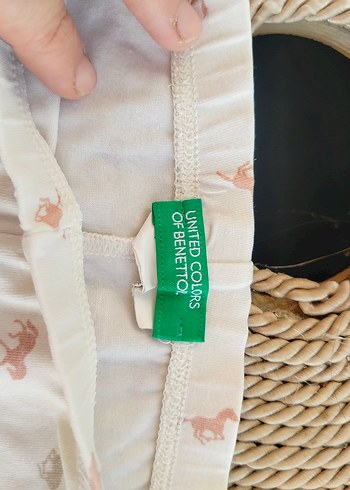 Beyaz Baskılı Kız Çocuk Tayt 3 4 yas - Görsel 4