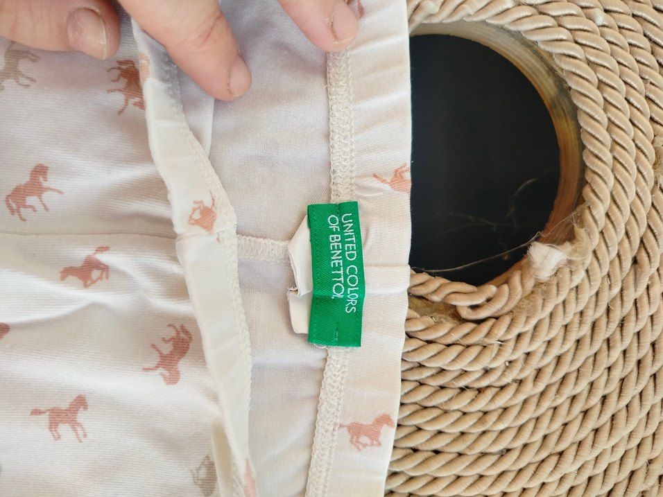 Beyaz Baskılı Kız Çocuk Tayt 3 4 yas - Görsel 4