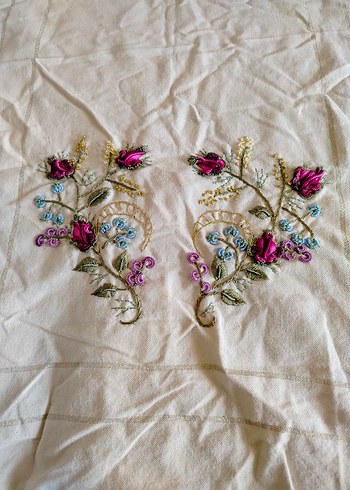 Nakışlı Bohem Çok Renkli Masa Örtüsü - Görsel 2