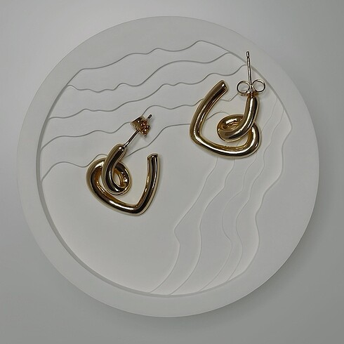 Spiral Heart Küpe - Görsel 2