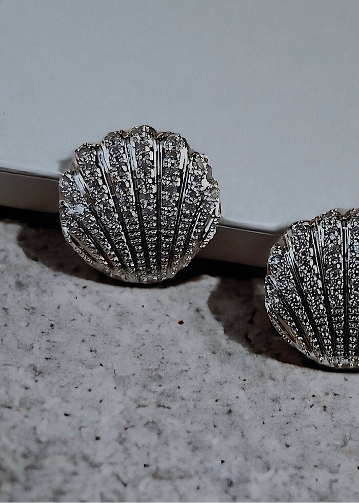 Stony Oyster Küpe - Görsel 2