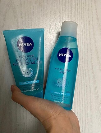 Nivea tonik ve yüz temizleme jeli