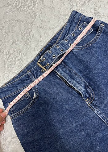 26 Beden Kemerli Kadın Jeans