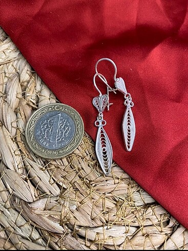 Sterling silver Telkari Küpe