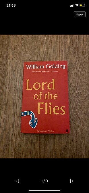 İngilizce kitap William Golding /lord of the flies