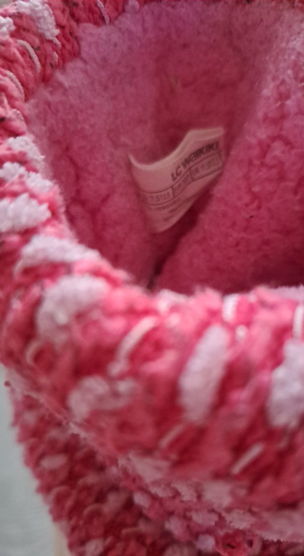 Lcw pembe çocuk panduf - Görsel 3