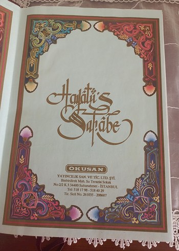 Beden Hayat'üs Sahabe Seti 4 Cilt