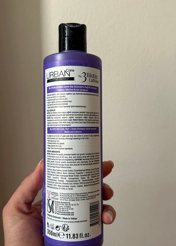 Urban Care Biotin ve Kafein İçeren Dökülme Karşıtı Şampuan 350ml - Görsel 2