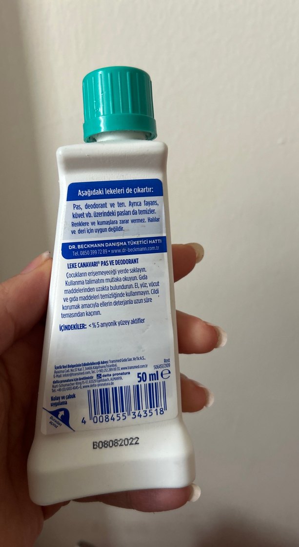 Dr. Beckmann Leke Canavarı Pas ve Ter Deodorant Temizleyici - Görsel 2