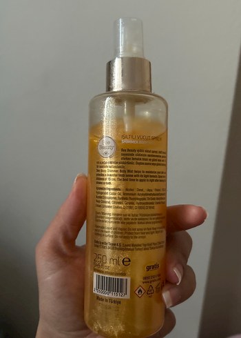 Bee Beauty Işıltılı Vücut Spreyi 250 ml - Görsel 2