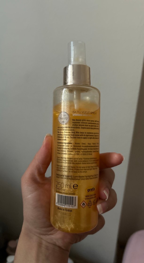 Bee Beauty Işıltılı Vücut Spreyi 250 ml - Görsel 2