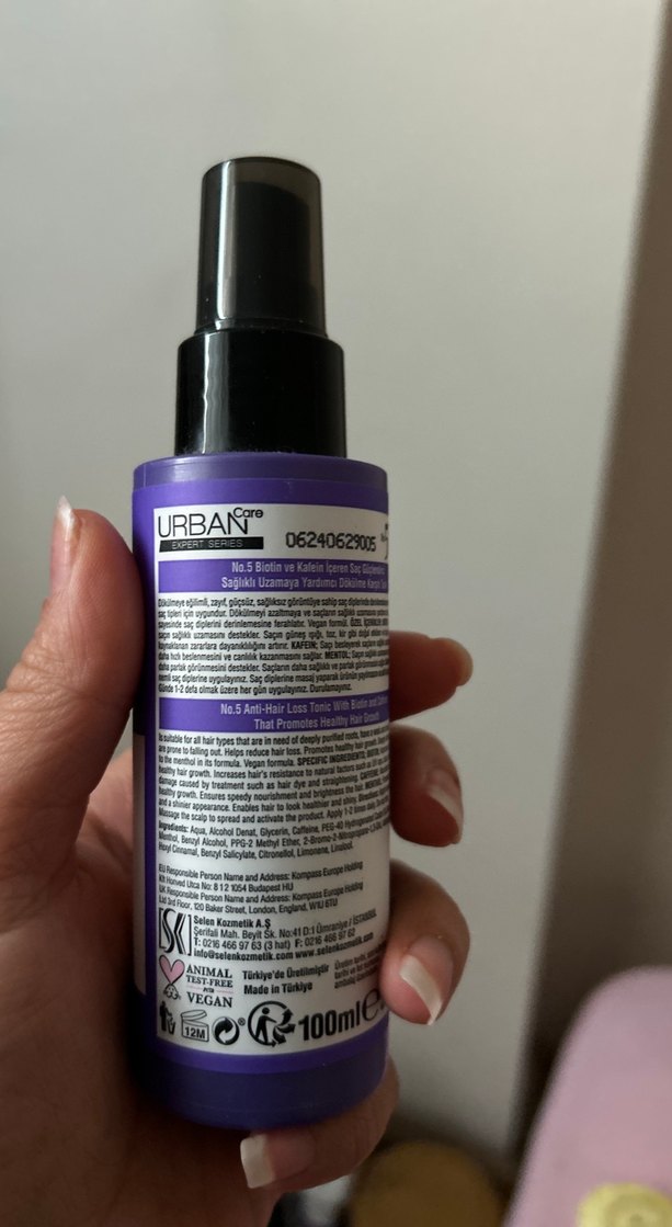 Urban Care No.5 Biotin Kafein Saç ve Saç Derisi Spreyi - Görsel 3