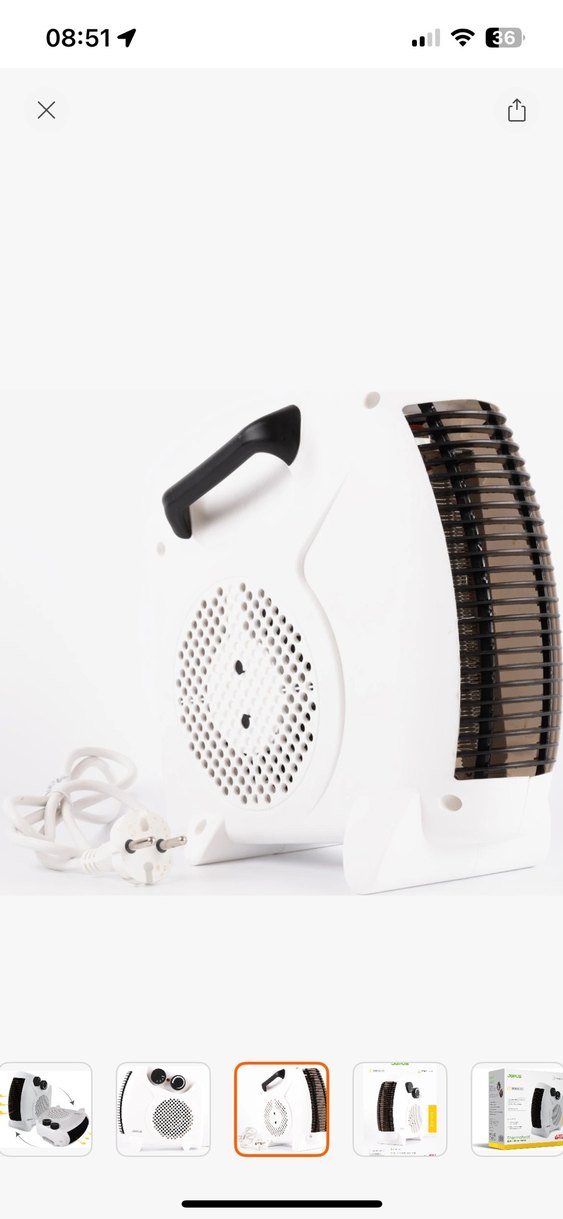 JOPUS Beyaz ve Gri Isıtıcı - Görsel 4