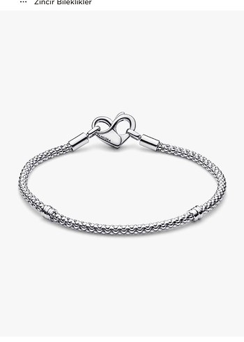 Pandora Gri Zincir Detaylı Kadın Bileklik - Görsel 4