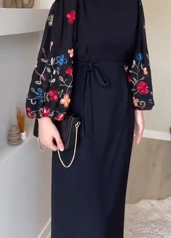 Elfida moda balon kol elbise