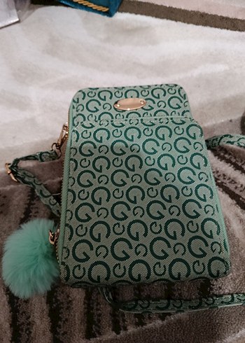 Turkuaz Bohem Yılan Desenli Kadın Çapraz Çanta - Görsel 2