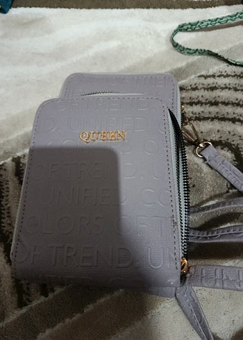 Gri Yılan Derisi Desenli Kadın Çapraz Çanta - Görsel 2