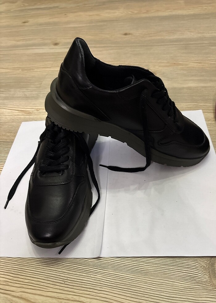 41 NUMARA HAKKI DERİ AYAKKABI YENİ - Görsel 2