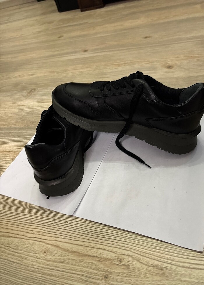 41 NUMARA HAKKI DERİ AYAKKABI YENİ - Görsel 4