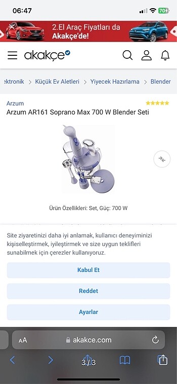  Beden Arzum bıçak