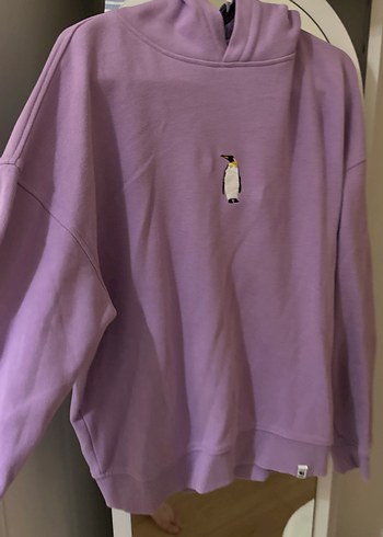 Diğer WWF penguen Mor Kapüşonlu Kadın Sweatshirt
