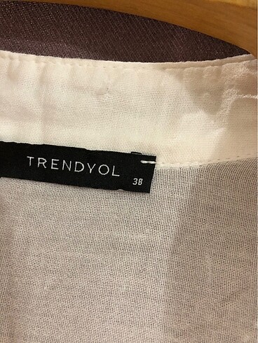38 Beden beyaz Renk Trendyol elbise
