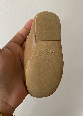 Kız Çocuk Bej Çiçekli Babet Ayakkabı - Görsel 5