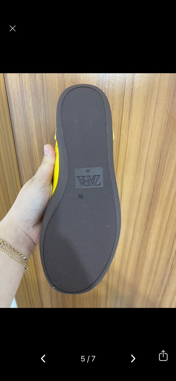 Sarı Bağcıklı Stiletto Topuklu Spor Ayakkabı - Görsel 3