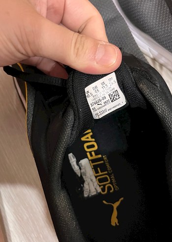 Siyah Sarı Bağcıklı Erkek Spor Ayakkabı - Görsel 5