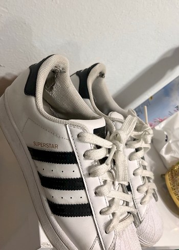 Beyaz Bağcıklı Kadın Spor Ayakkabı - Görsel 2