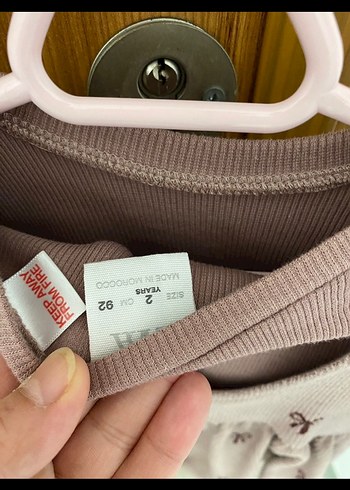 Kız Çocuk Nakışlı Triko Elbise - Görsel 2