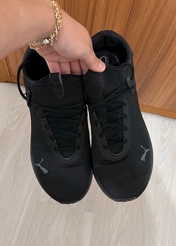 Siyah Erkek Spor Ayakkabı Velcro Bantlı - Görsel 3