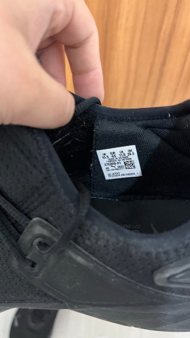 Siyah Erkek Spor Ayakkabı Velcro Bantlı - Görsel 2