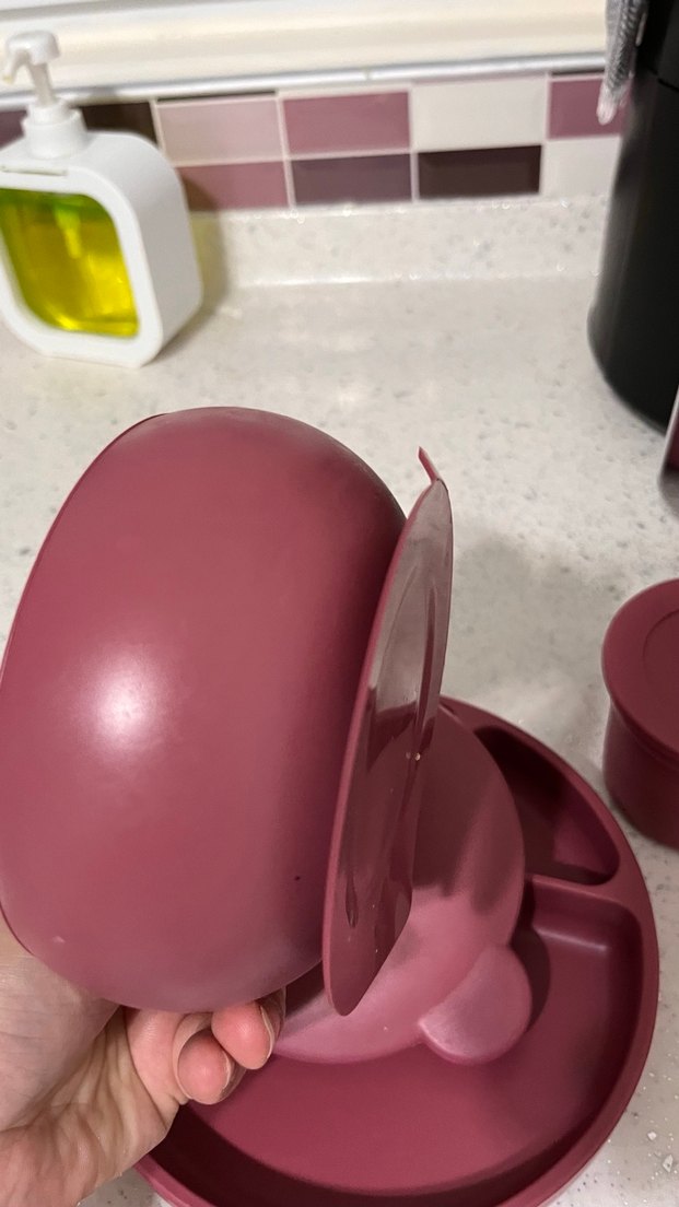 Bordo Çocuk Tabak, Çatal, Bıçak ve Bardak Seti - Görsel 5