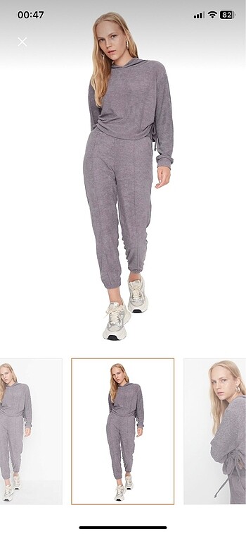 xl Beden gri Renk Trendyolmilla takım