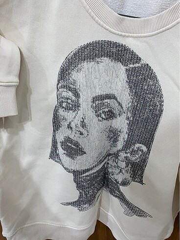 l Beden ten rengi Renk Zara sweatshirt