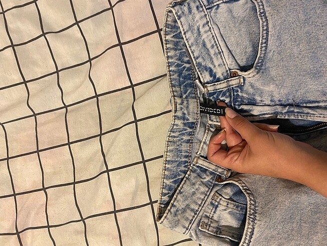 34 Beden H&M 34 beden buz mavisi kot pantolon