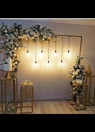 Rustik led perdeled isik organizasyon ışık mum led 