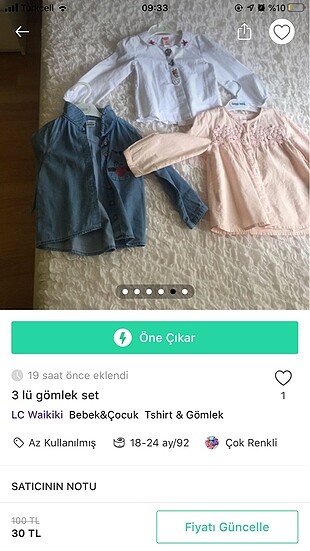 3 lü gömlek set