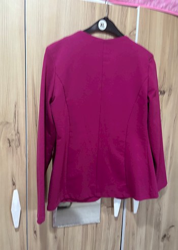 Diğer Pembe Düğmeli Kadın Blazer Ceket