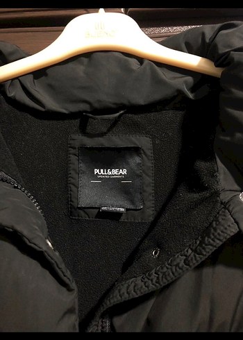 Pull and Bear Pull Bear Siyah Street Style Kislik Kadin Ceketi