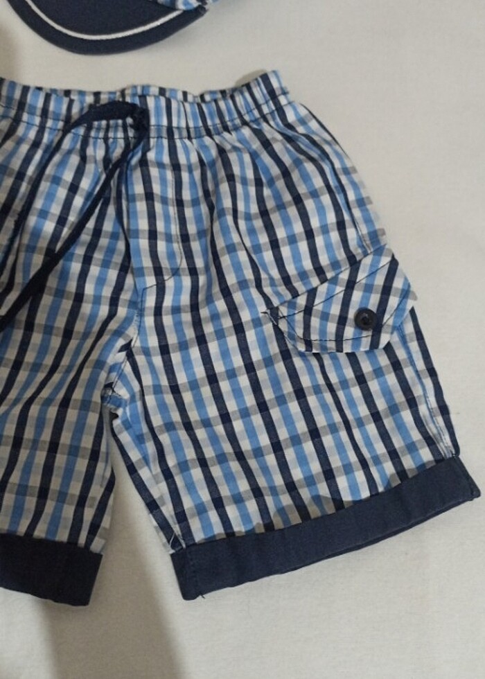 Şort ve şapka takım - Görsel 2