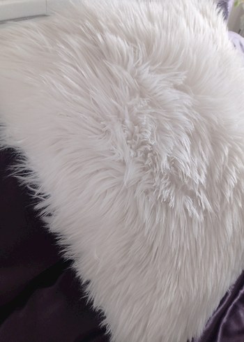 Beyaz Bohem Peluş Kırlent - Görsel 4