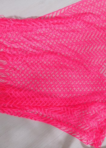 Penti Dantel Detaylı Uzun Bohem Kadın plaj kıyafeti - Görsel 7