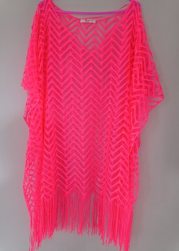 Penti Dantel Detaylı Uzun Bohem Kadın plaj kıyafeti - Görsel 5