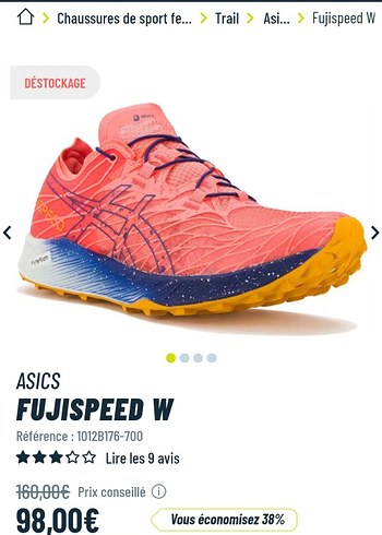 ASICS Fujispeed W Renkli Spor Ayakkabı
