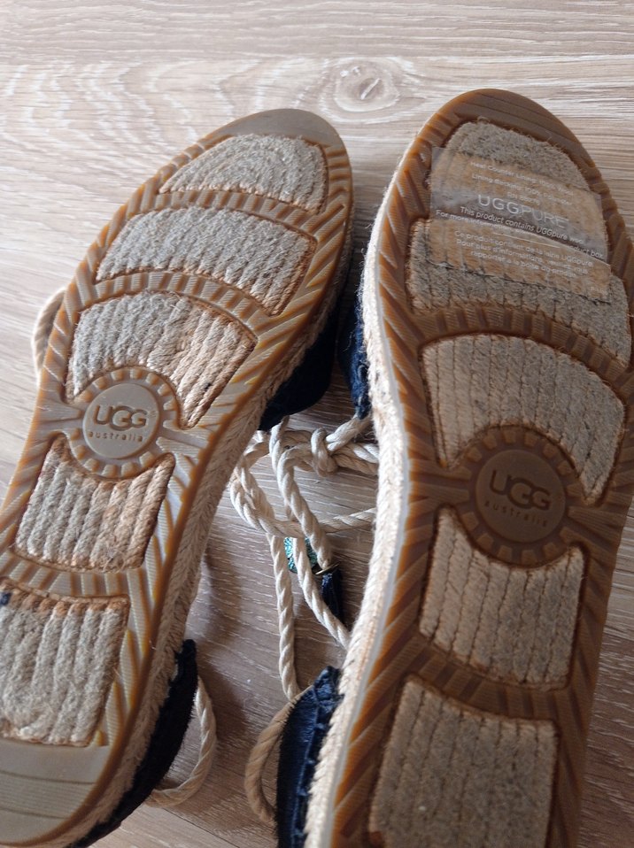 orjinal Ugg  Espadril Dolgu Topuk - Görsel 4