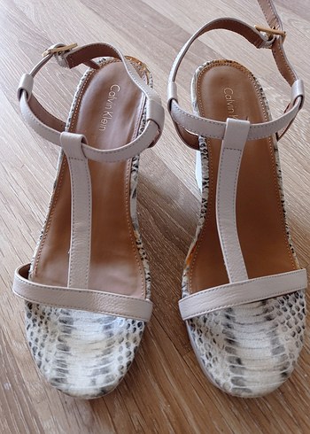 Calvin Klein platform deri ayakkabı - Görsel 9