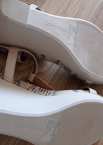 Calvin Klein platform deri ayakkabı - Görsel 8